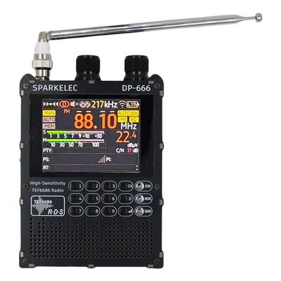DP-666 TEF6686 FM/LW/MW/SW Full Band Radio High Sensitivity DSP Receiver (Black)