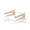 BESPORTBLE Wooden Laptop Holder and Computer Stand for 15-17.6 Inch Notebooks, Dual-Layer Heat-Sinking Rack with Height Support for Office and Home Use view 2