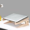 BESPORTBLE Wooden Laptop Holder and Computer Stand for 15-17.6 Inch Notebooks, Dual-Layer Heat-Sinking Rack with Height Support for Office and Home Use view 4