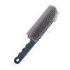 Housoutil Multipurpose Window Cleaning Brush Kitchen Crevice Cleaner Silicone Handle Blue for Home Bathroom and Window Tracks Cleaning