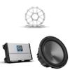 Wet Sounds HTM-1 - HTM Series Full-Range Class-D 1200 Watt at 1-Ohm Mono Amplifier with Wet Sounds REVO 10 FA S4 V3 - REVO Series 10" Free Air 4 Ohm V3 Subwoofer, Black and Wet Sounds REVO 10 ADP XZ-W view 1