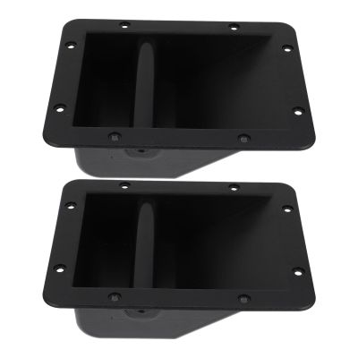 Alipis 2pcs Recessed Stage Speaker Handles Audio Cabinet Side Pull Replacement Handles Professional Loudspeaker Accessories for Audio Equipment