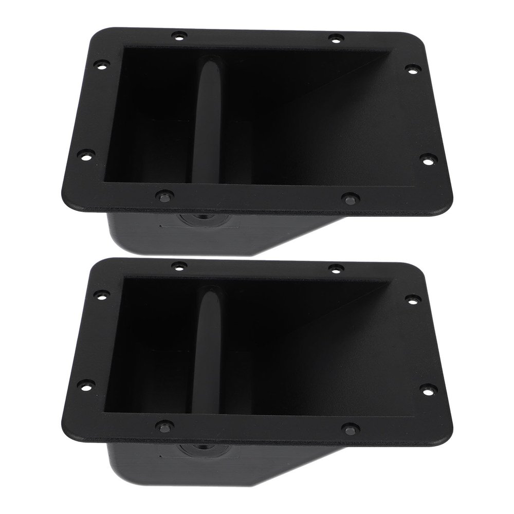 Alipis 2pcs Recessed Stage Speaker Handles Audio Cabinet Side Pull Replacement Handles Professional Loudspeaker Accessories for Audio Equipment