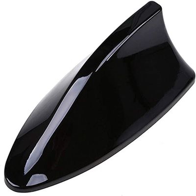 Car Shark Fin Aerial Antenna Cover for Nissan Qashqai Micra Juke XTrail Navara Note Tiida Pathfinder, Roof Style Shark Fin Antenna, Car Signal Fin Aerials Cover with Aerial Adhesive Base,B-Black