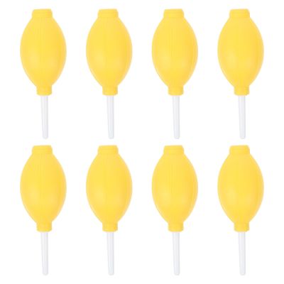 BESPORTBLE 8pcs Camera Lens Cleaning Air Blowers Dust Blower Pump for Photography and Gardening Use Yellow Squeeze Air Cleaning Tools Random Color Random Color