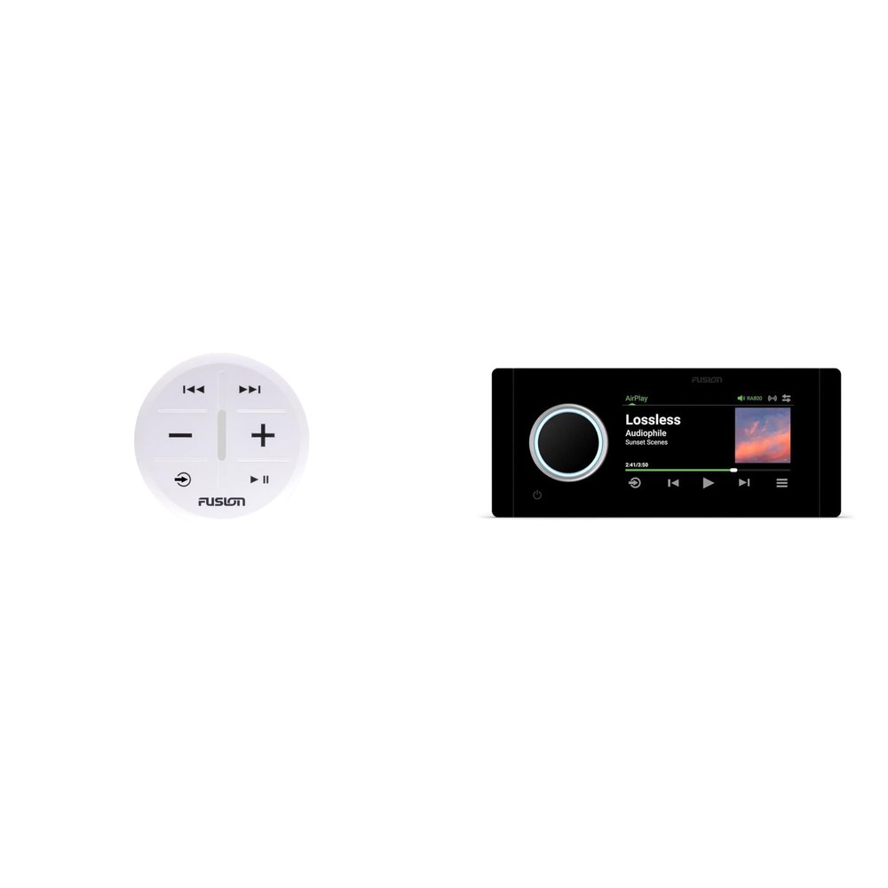 Fusion MS-RA800 Apollo Touchscreen Marine Entertainment System with Wireless Remote - White