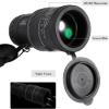 40 x 60 HD Black Monocular Telescope Pocket Compact Monocular Telescope Waterproof for Birdwatching, Camping view 3