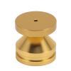 4 Set Speaker Isolation Feet, Aluminum Alloy Speaker Vibration Absorber Spike, High Density Shockproof Stand Feet with Anti - Slip Mat for CD DVD Player Amplifier, Enhances Sound Q (Gold) view 4