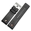 HuanJ Compatible With Diesel Watch Strap Leather Wrist Belt DZ7314 DZ7256 Watchbands 24MM 26MM 28MM 30MM With Rivets Lichee Pattern Bracelet(Brown-silver,28mm) view 2