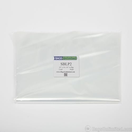 Bu Sblp2 LP Box Set Sleeve W/Flap Poly 50Cnt Clear - Bags Unlimited SBLP2 - 12 Inch LP Box Set Sleeve - Flap - 2 mil - 50 CNT (Clear)