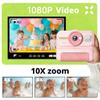 Kids Instant Print Camera, 1080P HD Kids Camera Instant Print with 3 Rolls Print Paper & 64GB Card, Ideal Kid Toys Gifts for Boys & Girls Age 3-16 (Pink (64GB Memory)) view 3