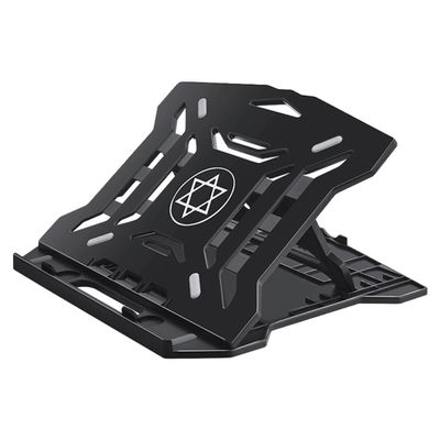 NOLITOY Adjustable Folding Laptop Stand Cooling Rack Portable Desktop Computer Holder with Phone Stand for Office and Travel Use Random Color Random Color