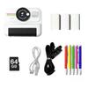 Kids Instant Print Camera, 1080P HD Kids Camera Instant Print with 3 Rolls Print Paper & 64GB Card, Ideal Kid Toys Gifts for Boys & Girls Age 3-16 (White (64GB Memory)) view 1