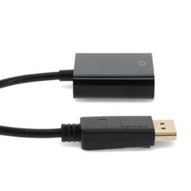 ADN90TV DisplayPort to VGA Adapter, Male to Female, 8 Inch, Black