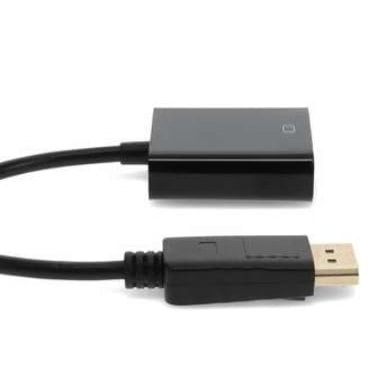 ADN90TV DisplayPort to VGA Adapter, Male to Female, 8 Inch, Black