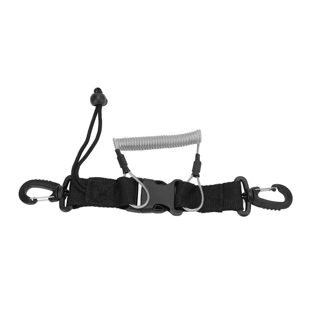 Kadimendium Professional Loss Proof Diving Lanyard Quick Release Buckle for M4 Handle Fittings Diving Camera Lanyard for Dive Lights, Cameras (Grey)