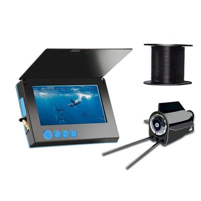 4.3/5 Inch HD Underwater Fishing Camera Waterproof Ice Fishing Camera 12pcs Infrared Lights Ice Fishing Fish Finder Camera with 220 Wide View for Ice Lake Fishing