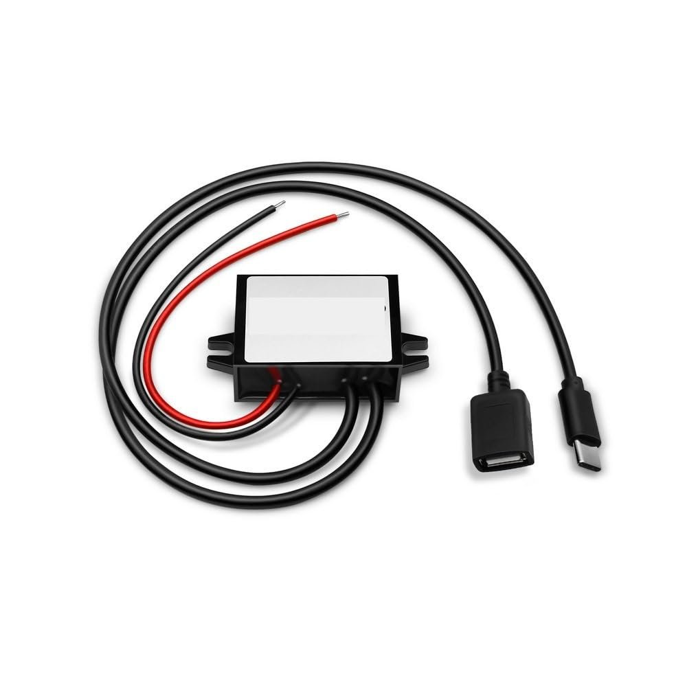 FHVQRCUNS DC5V 3A Type C with Female Converter 12V 24V 36V 48V 60V 72V 80V 85V to 5VDC 15w Step Down Regulator
