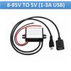 FHVQRCUNS DC5V 3A Female USB Converter 12V 24V 36V 48V 60V 72V 80V 85V to 5VDC 15w Step Down Regulator view 2