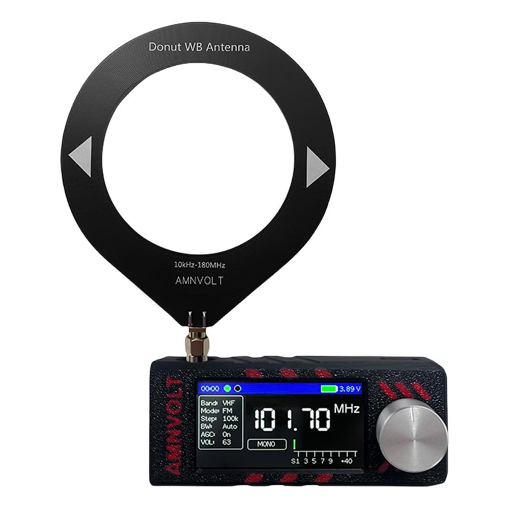 SI4732 0.5-108mhz Mini Pocket Radio 1.9inch Screen HF SW MW VHF Radio (StyleC)