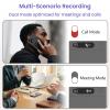 AI Smart Voice Recorder, 64GB 1000+ Hours Audio Recorder with Fast AI Transcription, Summaries, Mind Map, Q&A, Data Safe, Ultra-Thin, Magnetic Case, for Meetings, Calls, Lectures, Matte Grey view 2