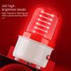 Industrial Sound and Light Alarm Siren, LED Strobe Flashing Emergency Warning Light, 120dB Waterproof Warning Lights for Residential Buildings, Schools, Warehouses, Construction Sites view 4