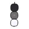 Compatible for Focus & Color Calibration - 3-in-1 Trifold Hand-Hold Collapsible Disc 2-Sided 18% Gray/White Balance Reference Board view 3