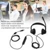 NEZHSHIUY H390D USB Telephone Headset, Noise Cancelling Binaural Office Headphone with Mic, USB Wired Business Headset for Call Center Customer Service, Volume Adjustment and Mute Function view 3