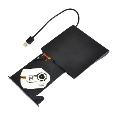 External D V D Drive USB 3.0 Optical Reader, Type C Disc Burner, Ultra Slim Portable Device | Built in USB Hub, TF Card Slot for Laptop M A C PC Window Linux Use