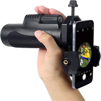 10x42 Monocular Telescope BK7 Focus Travel Camping Outdoor Optics Hiking Monocular Telescope (Color : with Phone Adapter)(Color : with Phone Adapter) (Ewith Phone Adapter)