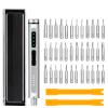 Electric Screwdriver Set, 41 in 1 Screwdriver Kit with 36 Magnetics Bits, Portable LED Display USB Rechargeable Magnetics Screw Driver for Electronics Phone Camera Laptop Repair view 1
