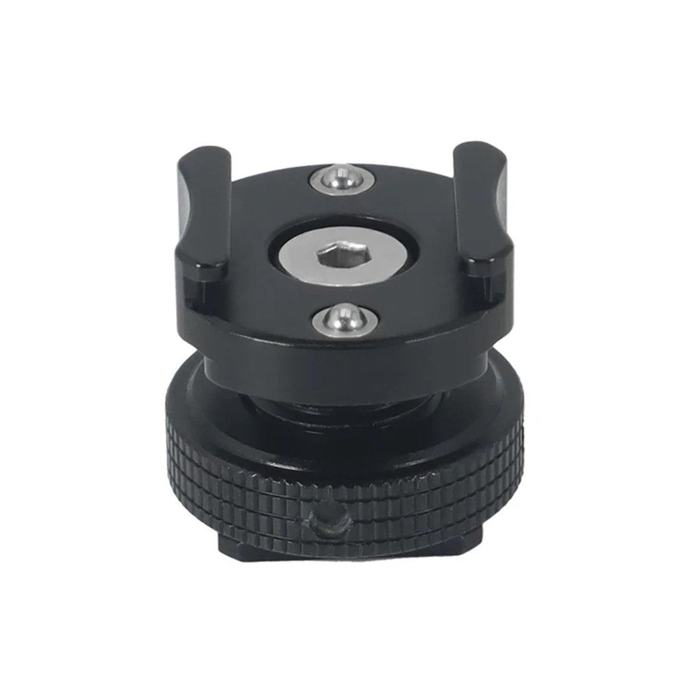 2X Cold Shoe Mount Adapter for Hollyland Rode Lavalier Receiver Stand Anti Drop Mic Excellent(with BGNing Logo)