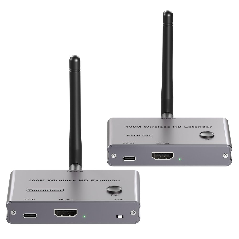 Wireless HDMI Transmitter & Receiver,Wireless HDMI Extender Kit for Streaming Video and Audio to Monitor from Laptop/PC/TV