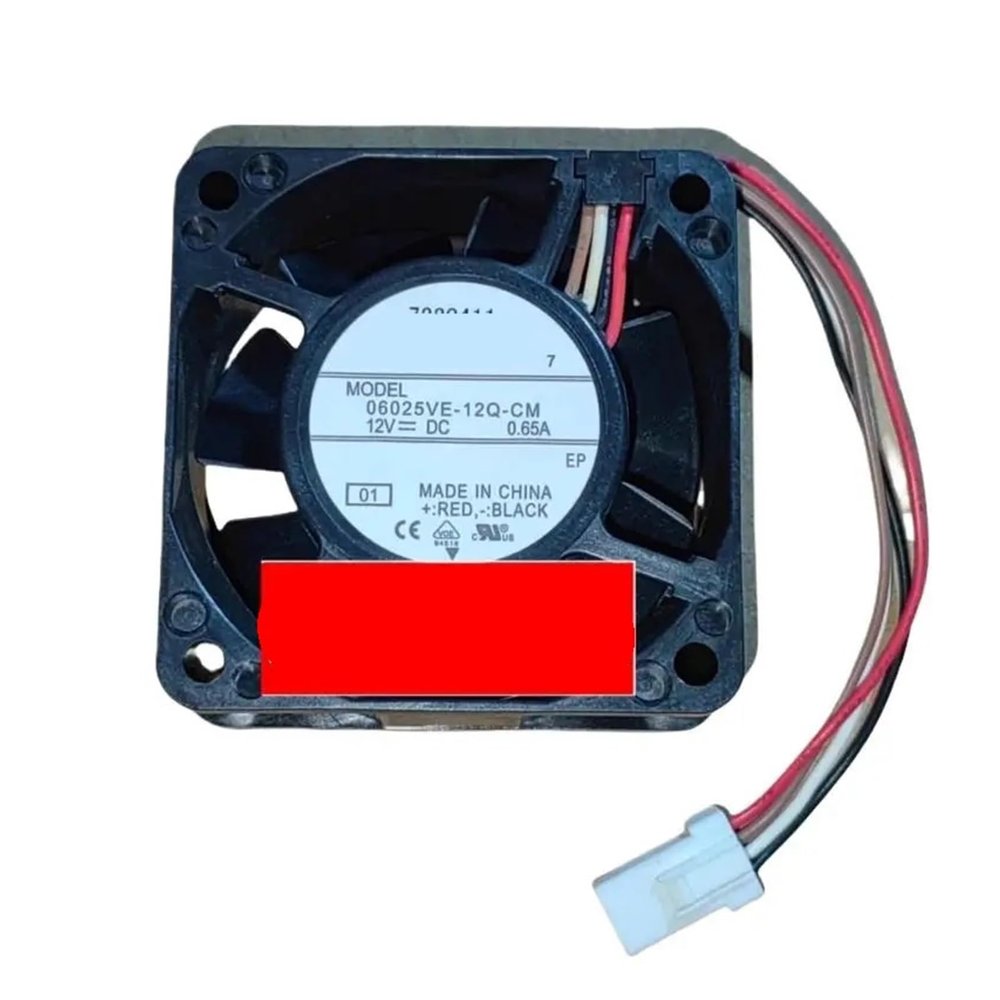 06025VE-12Q-CM 60x60x25mm DC 12V 0.65A 4-Wire Ball Bearing Fan