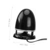 VALICLUD Mini Multimedia Speaker with USB Light, External Aux in Loudspeaker for Laptop and Phone, Portable Plug-in Speaker with Bass, Black and Blue, Dc 5v Compatible view 2