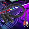 ARTIBETTER RCA to XLR Female Balanced Audio Cable 1 Meter Red Silver Shell for Mixer Amplifier Sound Equipment Converter Cable Compatible with Car Audio Systems view 4