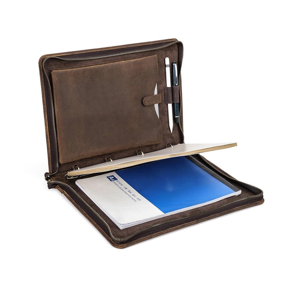 11-Inch Book Binder Sleeve with Pen Holder, 4-Hole Loose-Leaf Notebook Cover On-The-Go Organization for Students & Professionals