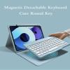 kaitesi Keyboard Case for iPad Pro 11 inch (M5, 2025) Case with Detachable Round Key Color Keyboard Cover Supports Pencil Magnetic Charging,Dark Green view 2