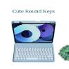 kaitesi Keyboard Case for iPad Pro 11 inch (M5, 2025) Case with Detachable Round Key Color Keyboard Cover Supports Pencil Magnetic Charging,Dark Green view 4