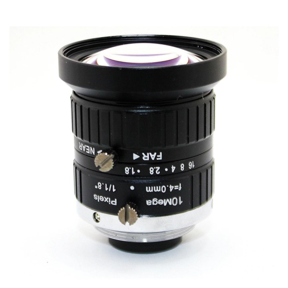10Mega Pixels 4mm C Mount Manual Aperture CCTV Lens 10MP F1.8 4mm Industrial Lens