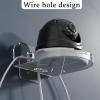 4 Pack Adhesive Security Camera Wall Mount, Universal Transparent Monitor Wall Mount Brackets with Cable Clips Versatile Surveillance Holder Self Adhesive Small Walls Shelf for Bedroom Kitchen Living view 4