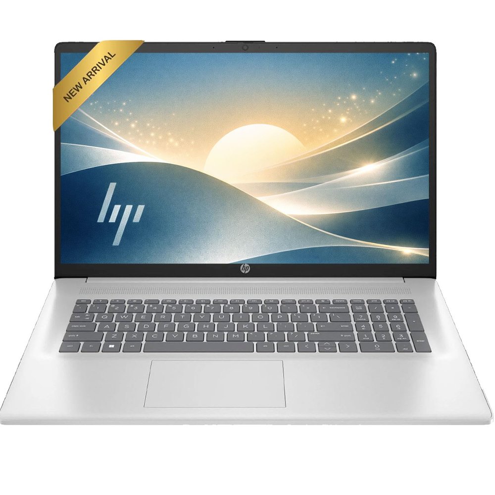 HP 17.3 inch Laptop with Lifetime Office 365 for The Web, Intel 13th 8 Cores i3 CPU (Beat 11th i5), 32GB RAM, 512GB SSD Storage, 10 Key Number Pad, Windows 11, No Mouse