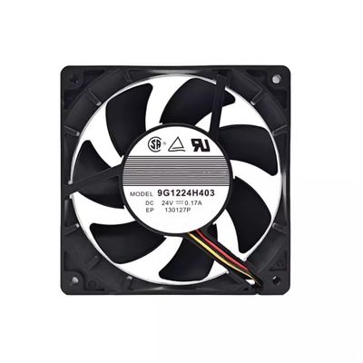 9G1224H403 DC 24V 0.17A 120x120x25mm 3-Wire Cooling Fan
