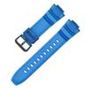 16mm TPU Silicone Waterproof Resin WatchBand fit for Casio G-Shock MCW-100H/110H W-S220 HDD-S100 WV-200 AE-2000/2100(Dark blue02) view 1