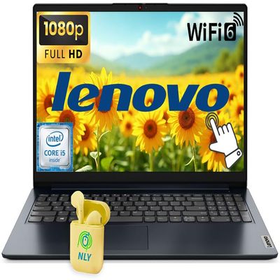 Lenovo IdeaPad 15.6" FHD Touchscreen Laptop Computer, 10-Core Intel i5-1335U Processor, Windows 11 Laptop 24GB RAM 2TB Storage (1TB SSD+1TB OneDrive), Numeric Keypad, NLY Earphones, Abyss Blue