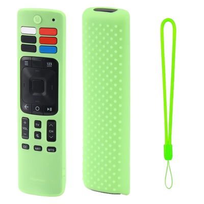 Case for Hisense ERF3A69/3R69/3I69/3S69/3N69, Remote Control Silicone Case, Nonslip Texture Shell Protective Cover (Glow-in-The-Dark Green)