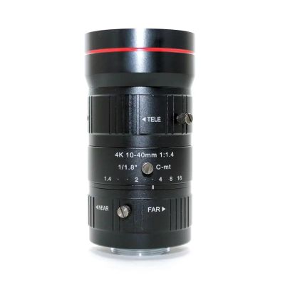 8Megapixel 4K 10-40mm CCTV 1/1.8" IR F1.4 Manual Iris Varifocal C-Mount Low Distortion Lens