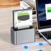 Hard Drive Dock USB3.0 to SATA External Hard Drive Docking Station 5Gbps SAS/SATA Hard Drive Enclosure Support Up to 20TB USB External Disk Box Enclosure Case for 2.5/3.5 Inch SATA/SAS HDD SSD view 3