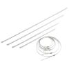 10pcs Stainless Steel Cable Twist Multi-Purpose Locking Metal 10mm Lock Metal Zip-Exhaust Wrap Coated Cable Tie(10pcs,10x800mm) view 4