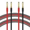 VCIMZUL High-End 4N Gold Plated Speaker Cable for Speaker System Oxygen-Free Pure Copper with Banana Plug(One Pair,4 m) view 4